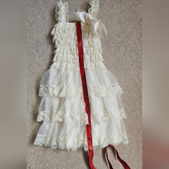 Girl's Vintage Inspired Lace Dress, Flower Girl, Tea Party Aesthetic NWOT - Picture 3 of 8